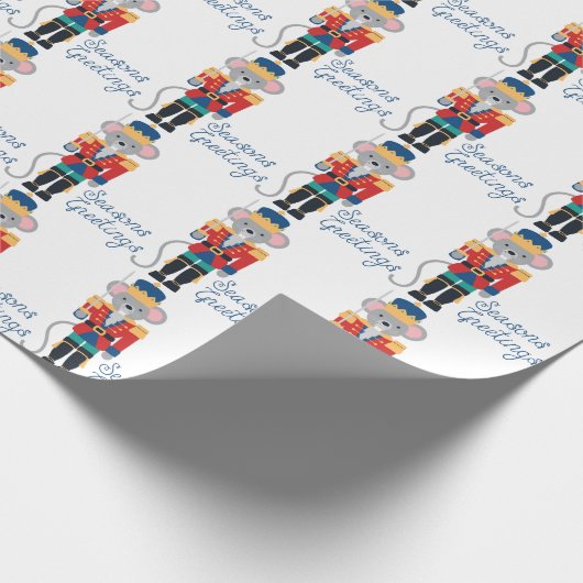 Nutkraker Greetings Cadeaupapier (Hoek)