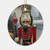 Nutkraker Guard Kerstmis Keramisch Ornament (Links)