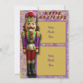 Nutkraker Half Fold Prettige feestdagen Kaart (Voorkant)