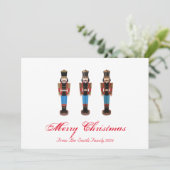 Nutkraker Holiday Foto Feestdagenkaart (Staand voorkant)