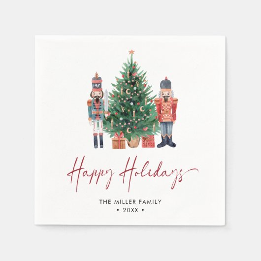 Nutkraker Holiday Napkins Servet (Voorkant)