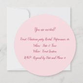 Nutkraker Holiday Round Invitations Kaart (Achterkant)