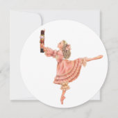 Nutkraker Holiday Round Invitations Kaart (Voorkant)