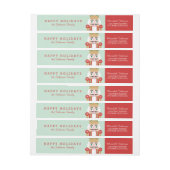 Nutkraker Holiday Wraparound Labels (Vel)