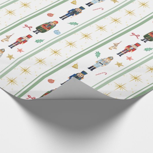 Nutkraker Holiday Wrapping Paper Cadeaupapier (Hoek)