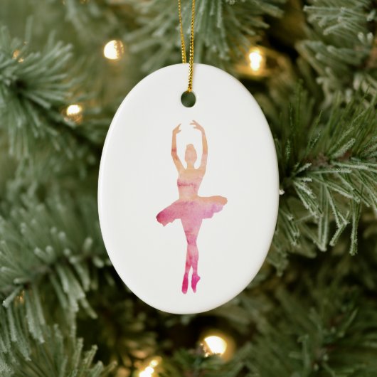 Nutkraker Illustratie Kerstmis Ballerina Keramisch Ornament (Boom)