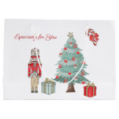 Nutkraker, kerstboom, paardenkorentas groot cadeauzakje (Achterkant)