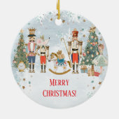 Nutkraker Kerstmis Ballerina Keramisch Ornament (Achterkant)