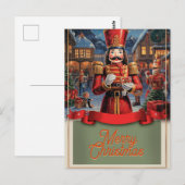 Nutkraker Kerstmis Briefkaart (Voorkant / Achterkant)
