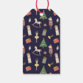 Nutkraker Kerstmis Cadeaulabel (Achterkant)