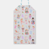 Nutkraker Kerstmis Cadeaulabel (Achterkant)