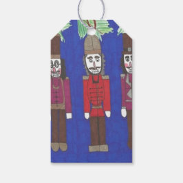 Nutkraker Kerstmis Cadeaulabel