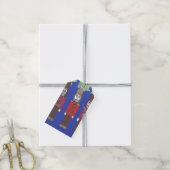 Nutkraker Kerstmis Cadeaulabel (Met Touw)