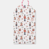 Nutkraker Kerstmis Cadeaulabel (Achterkant)