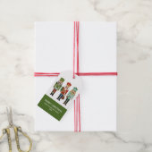 Nutkraker Kerstmis Cadeaulabel (Met Touw)