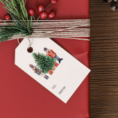 Nutkraker Kerstmis Cadeaulabel