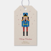 Nutkraker Kerstmis Cadeaulabel (Voorkant)