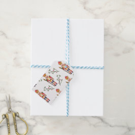 Nutkraker Kerstmis Cadeaulabel