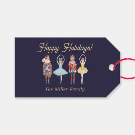 Nutkraker Kerstmis Cadeaulabel