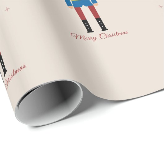 Nutkraker Kerstmis Cadeaupapier (Rol Hoek)