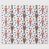 Nutkraker Kerstmis Cadeaupapier (Vlak)