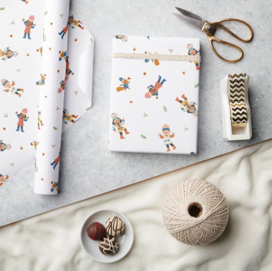 Nutkraker Kerstmis Cadeaupapier (Crafts)