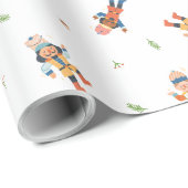 Nutkraker Kerstmis Cadeaupapier (Rol Hoek)