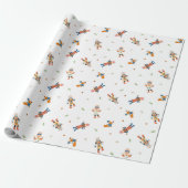 Nutkraker Kerstmis Cadeaupapier (Uitgerold)