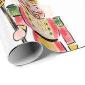 Nutkraker Kerstmis Cadeaupapier (Rol Hoek)