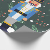 Nutkraker Kerstmis Cadeaupapier (Hoek)