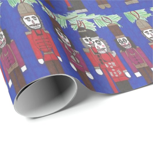 Nutkraker Kerstmis Cadeaupapier (Rol Hoek)