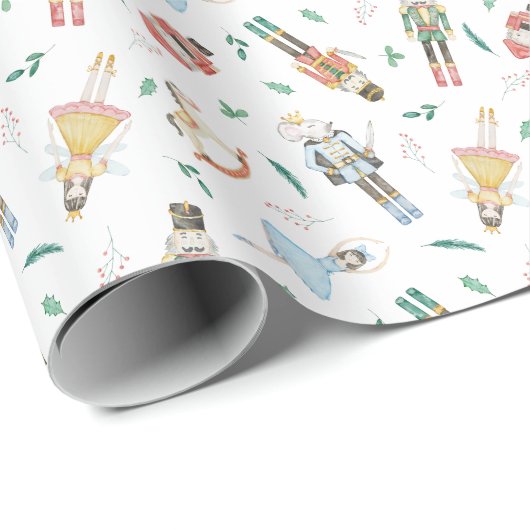 Nutkraker Kerstmis Cadeaupapier (Rol Hoek)