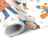 Nutkraker Kerstmis Cadeaupapier (Rol Hoek)