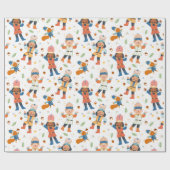 Nutkraker Kerstmis Cadeaupapier (Vlak)