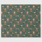 Nutkraker Kerstmis Cadeaupapier (Vlak)