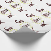 Nutkraker Kerstmis Cadeaupapier (Hoek)