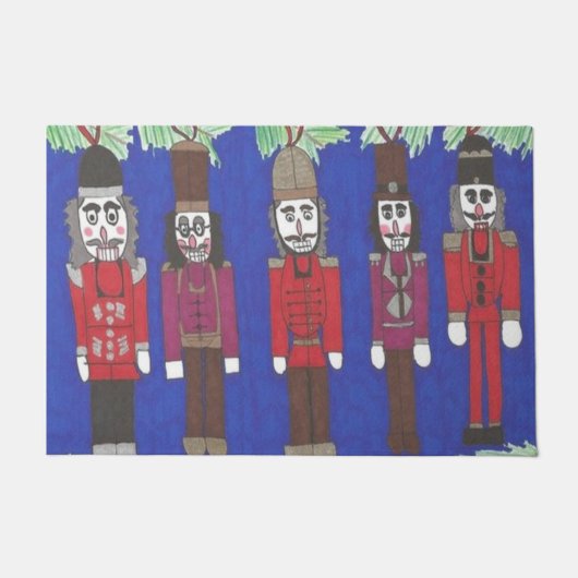 Nutkraker Kerstmis Deurmat (Voorkant)