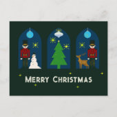 Nutkraker Kerstmis Feestdagenkaart (Voorkant)