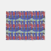 Nutkraker Kerstmis Fleece Deken (Voorkant (Horizontaal))