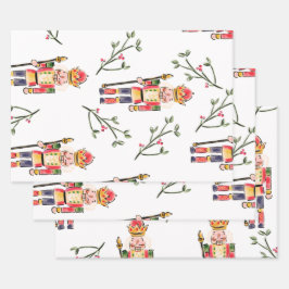 Nutkraker Kerstmis Inpakpapier Vel