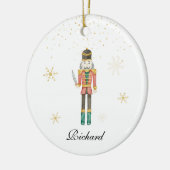 Nutkraker Kerstmis Keramisch Ornament (Links)