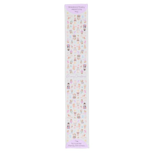 Nutkraker Kerstmis Lange Tafelloper (Voorkant)