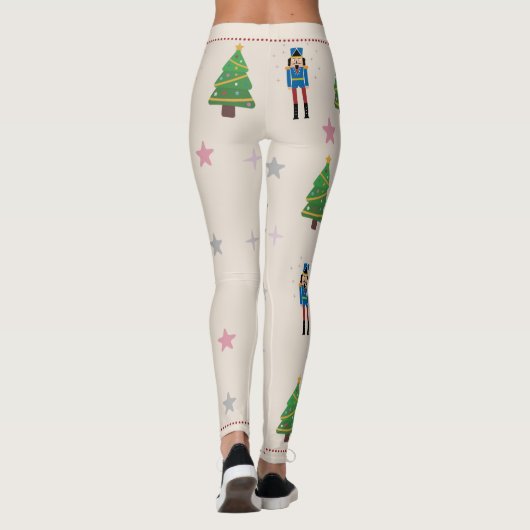 Nutkraker Kerstmis Leggings (Achterkant)