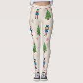 Nutkraker Kerstmis Leggings (Voorkant)