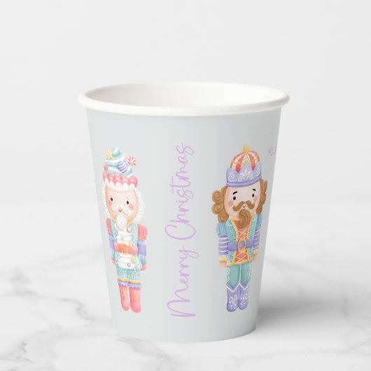 Nutkraker Kerstmis Papieren Bekers (Voorkant)
