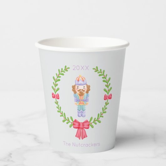 Nutkraker Kerstmis Papieren Bekers (Voorkant)