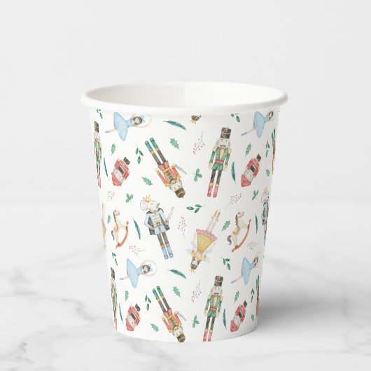 Nutkraker Kerstmis Papieren Bekers (Links)