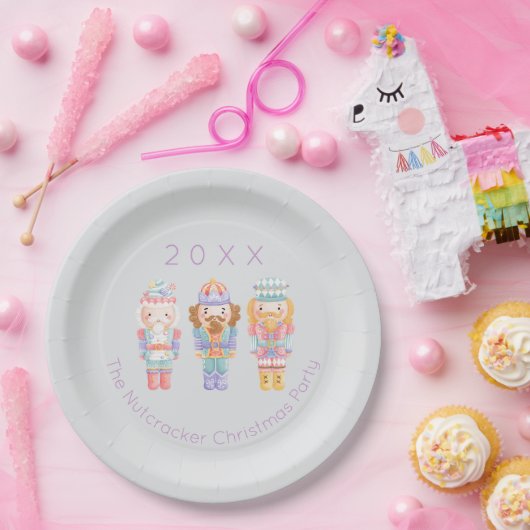 Nutkraker Kerstmis Papieren Bordje (Feest)