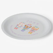 Nutkraker Kerstmis Papieren Bordje (Gekanteld)