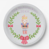 Nutkraker Kerstmis Papieren Bordje (Voorkant)